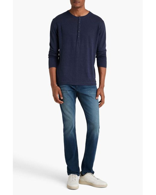 PAIGE Blue Federal Slim-fit Faded Denim Jeans for men