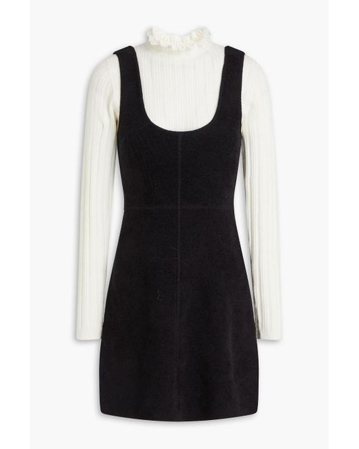 princess polly baby blue dress Black Sequin Boucle Sweatshirt Dress