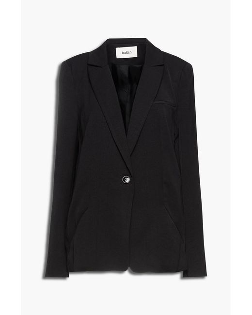 Ba&sh Black Doni Crepe Blazer