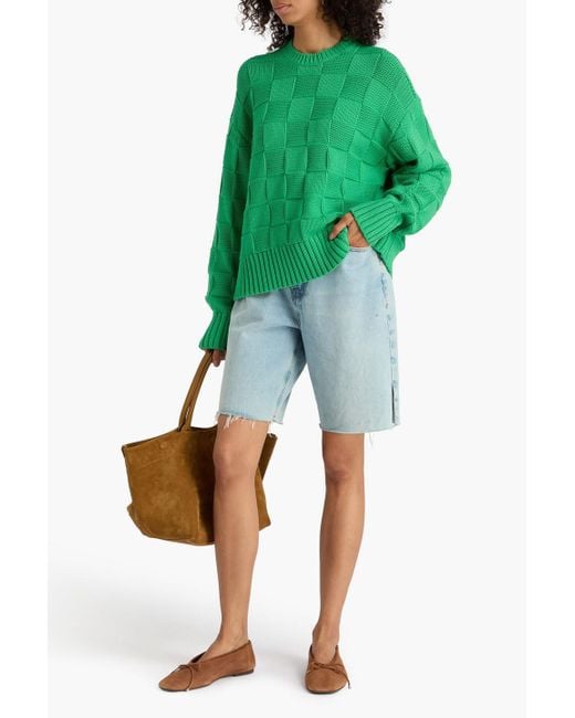 Guest In Residence Green Pullover aus einer baumwollmischung