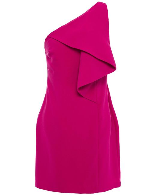 halston heritage crepe mini dress