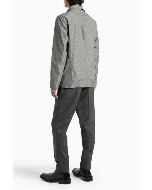 Canali Gray Gingham Shell Jacket for men