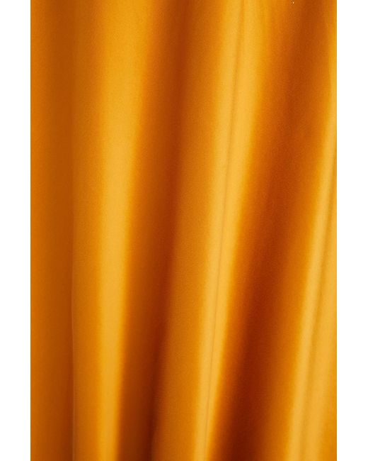 Roksanda Orange Maxikleid aus vorgewaschener seide