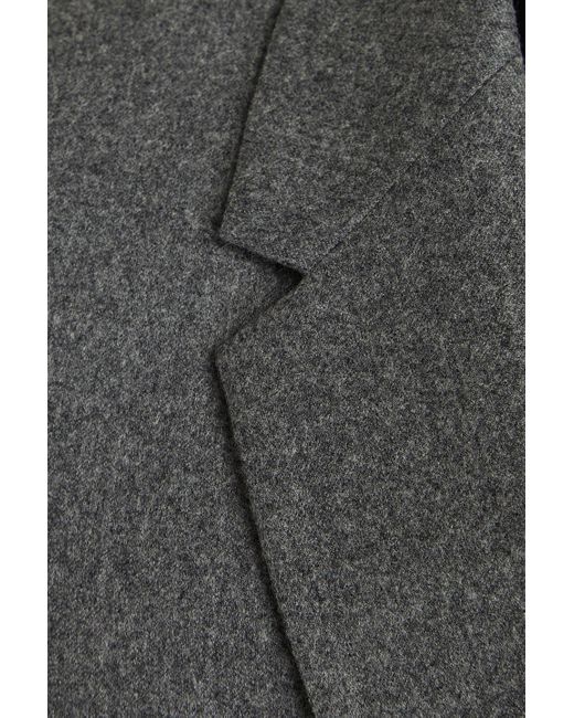 Sandro Black Wool-flannel Suit Jacket for men