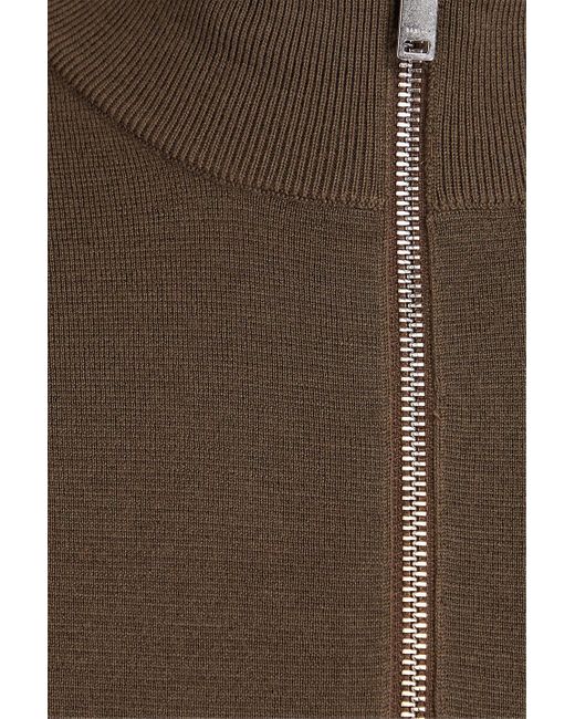 Sandro Brown Wool Half-zip Sweater for men