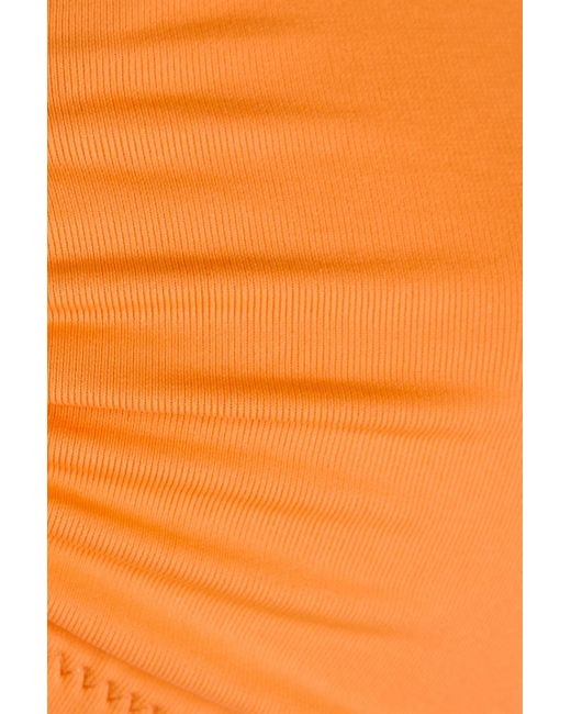 Melissa Odabash Orange Paris Buckle-Embellished Triangle Bikini Top