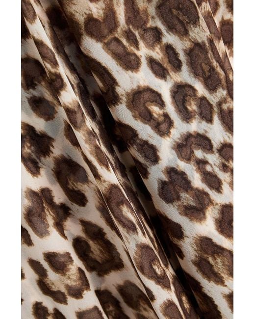 Zimmermann Natural Leopard-print Georgette Maxi Dress