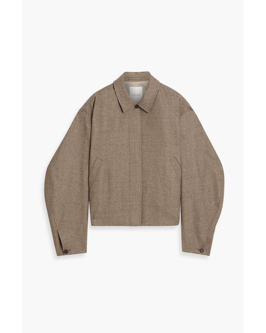 LE17SEPTEMBRE Brown Wool-Twill Jacket