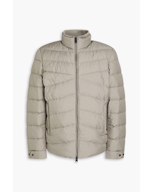 Woolrich Gray Quilted Shell Down Jacket for men