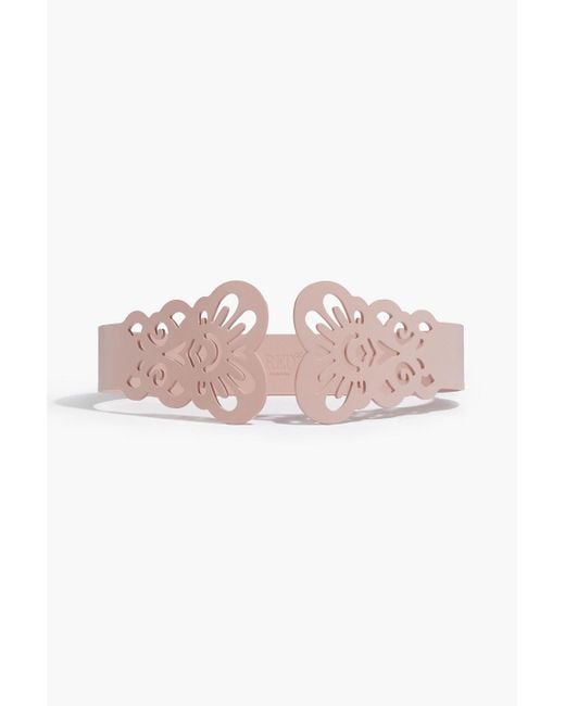 Red(v) Pink Laser-cut Plastic Waist Belt