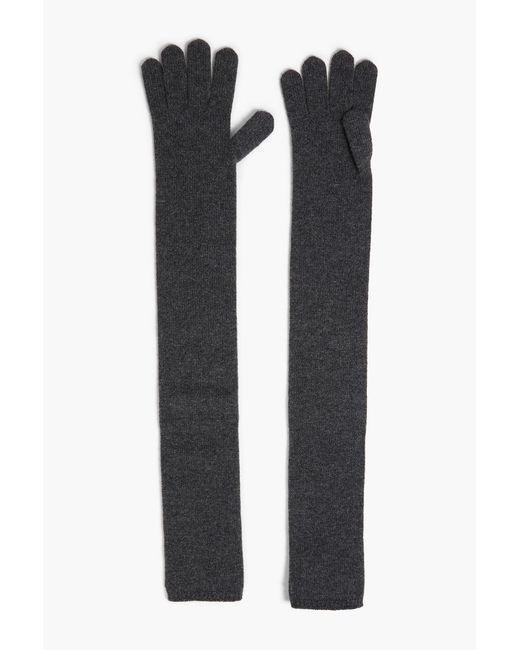 Max Mara Black Sfilata Cashmere Gloves