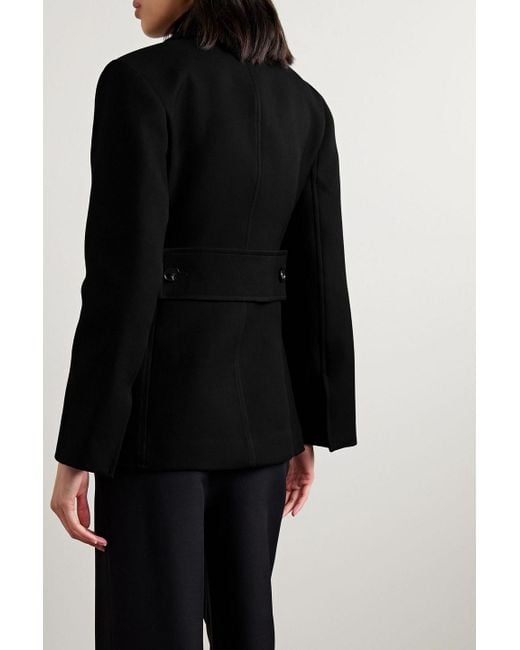 Co. Black Double-Breasted Tton-Twill Jacket