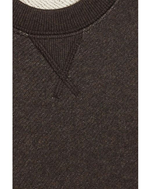 Ulla Johnson Brown Lumi French Cotton-Terry Sweatshirt