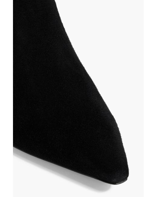 Stuart Weitzman Black Ankle boots "naomi" aus veloursleder