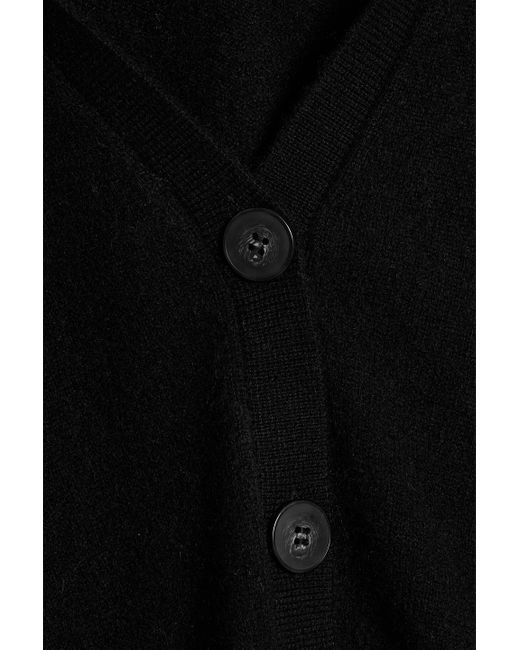 NAADAM Black Cropped Cashmere Cardigan