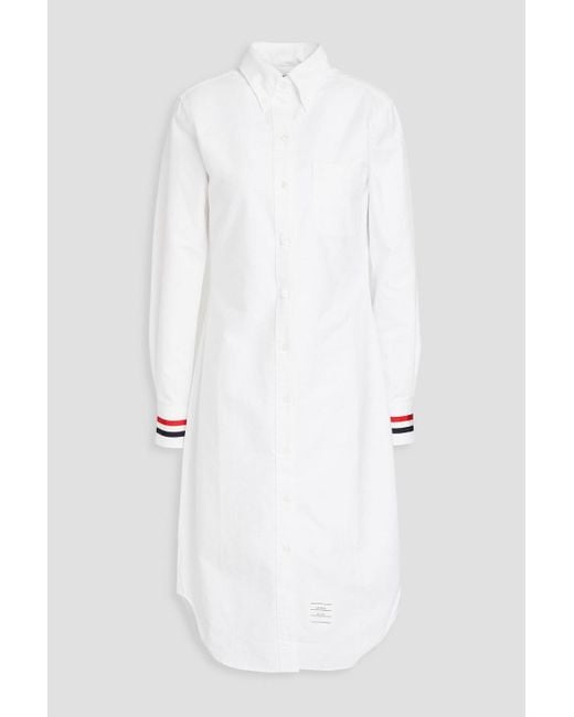 Thom Browne White Hemdkleid aus baumwoll-oxford