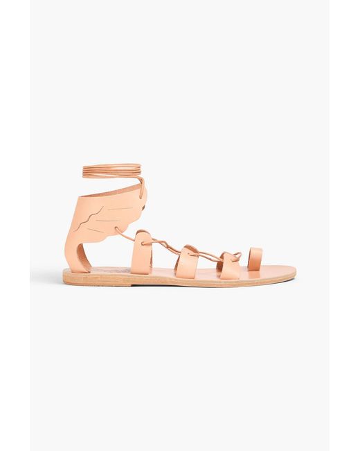 Ancient Greek Sandals Pink Ikaria Leather Sandals