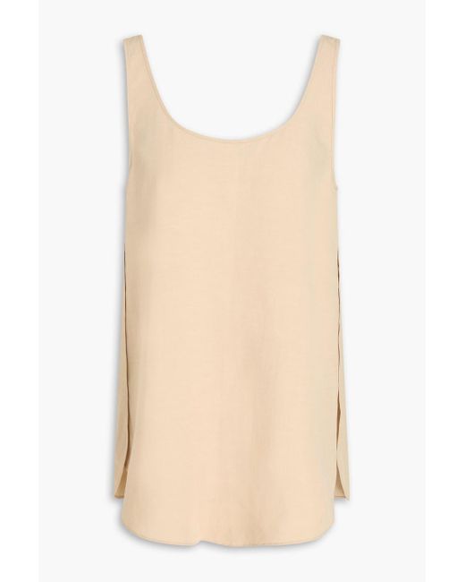 Totême  Natural Lyocell And Linen-blend Tank