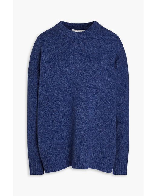 Co. Blue Wool And Cashmere-blend Sweater