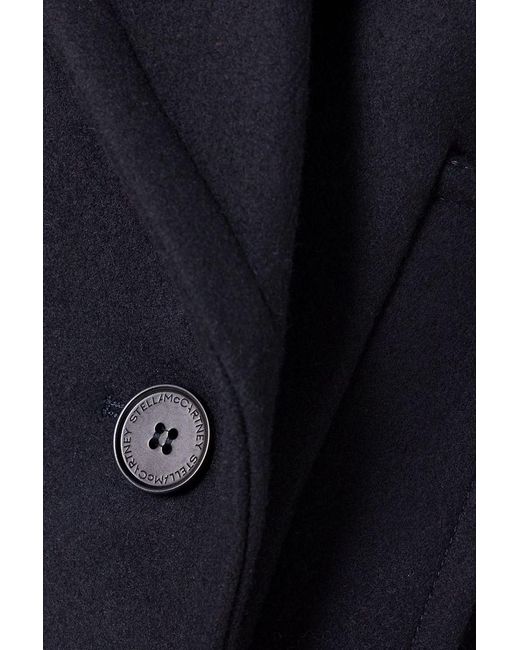 Stella McCartney Blue Double-Breasted Wool Jacket