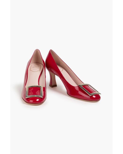 Roger Vivier Red Pumps aus lackleder mit verzierung
