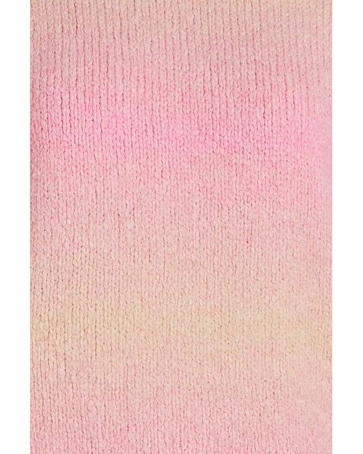 Maje Pink Knitted Turtleneck Sweater