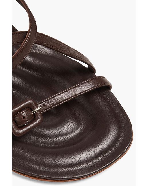 Jacquemus Brown Camargue Buckled Leather Sandals