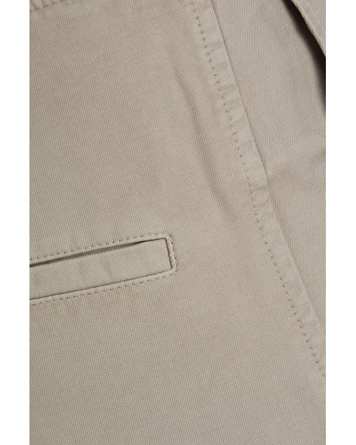 Totême  White Cotton-twill Wide-leg Pants