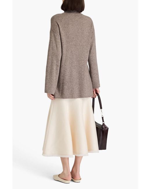By Malene Birger Brown Camira Wool And Yak-blend Turtleneck Sweater