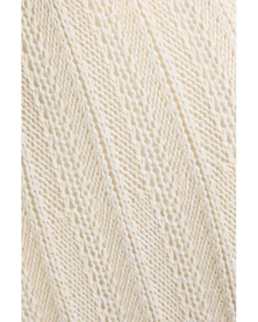 Zimmermann Natural Crochet-knit Midi Skirt