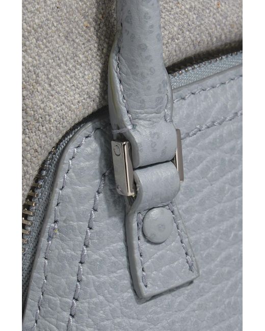 Maison Margiela Gray 5ac Classique Canvas And Pebbled-leather Shoulder Bag