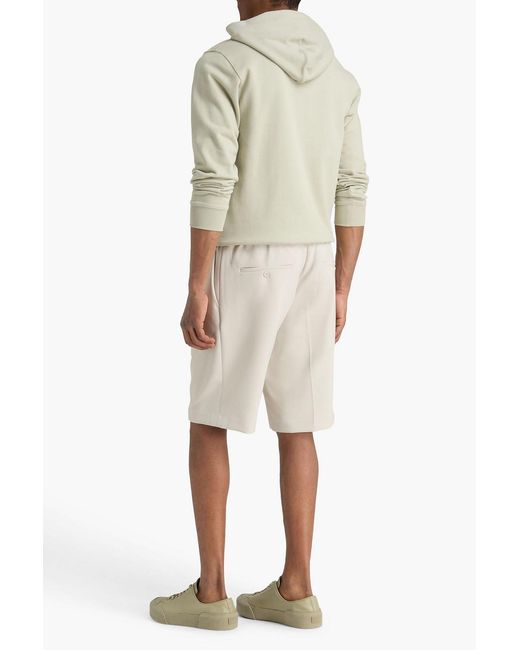 Sandro White Stretch-Jersey Drawstring Shorts for men