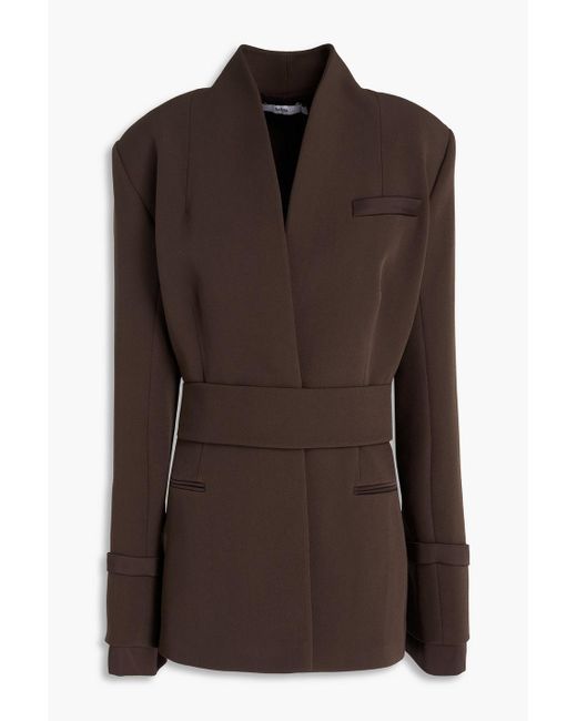 Safiyaa Brown Crepe Blazer