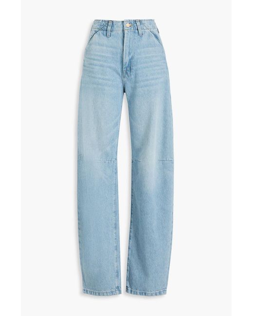 Mother Blue The kegger boyfriend-jeans in ausgewaschener optik