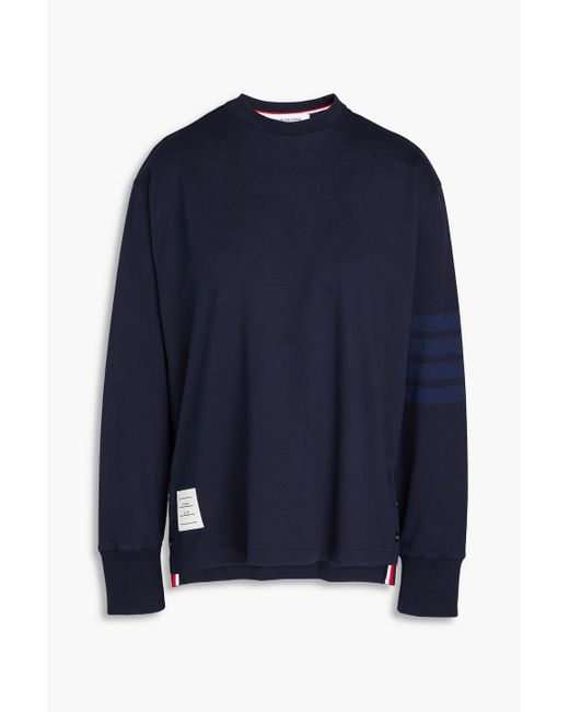Thom Browne Blue Cotton-jersey Top