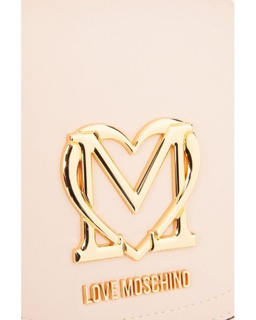 Love Moschino Natural Schultertasche aus kunstleder