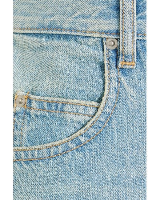 Isabel Marant Blue Corsy J High-rise Tapered Jeans