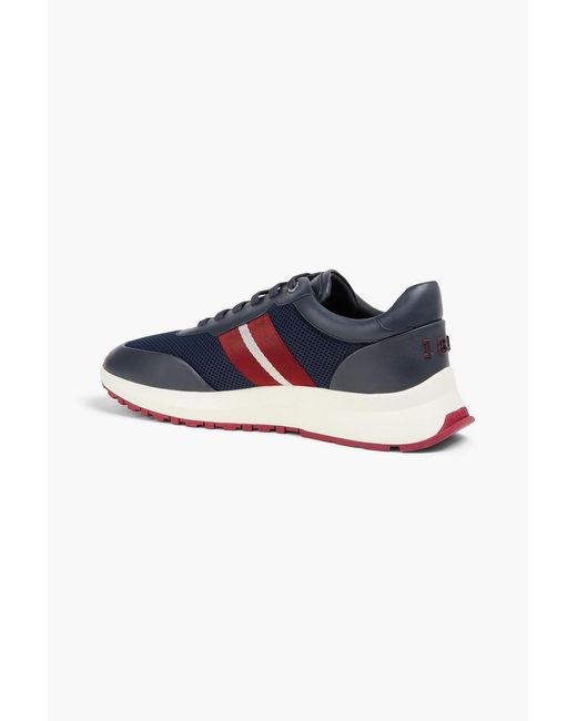 Bally Blue Daryn Mesh And Leather Sneakers for men