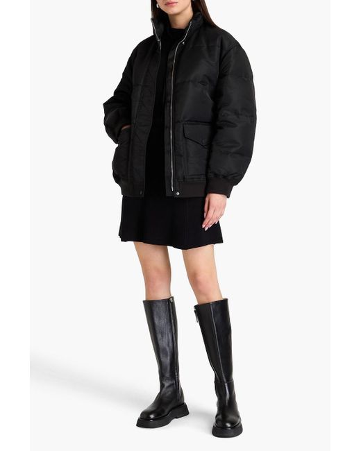Theory Black Quilted Shell Down Jacket
