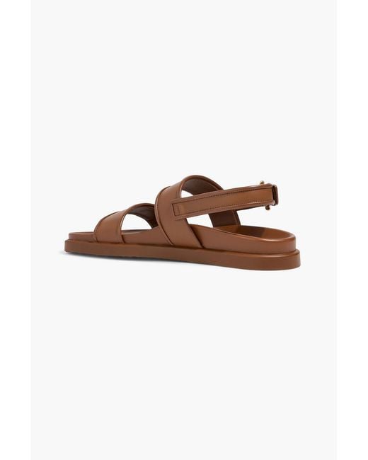 ＊Gianvito Rossi BILBAOダブルベルトサンダル＊ Gianvito Rossi Bilbao Leather Sandals in Brown for Men | Lyst