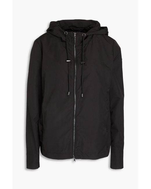 Emporio Armani Black Shell Hooded Jacket