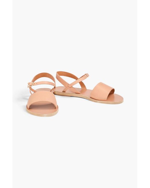 Ancient Greek Sandals Pink Kaliroi Leather Sandals