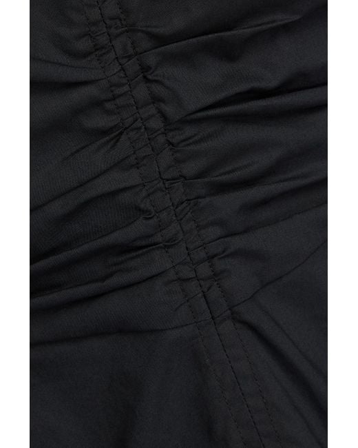 Ulla Johnson Black Golda Cutout Cotton-poplin Midi Dress