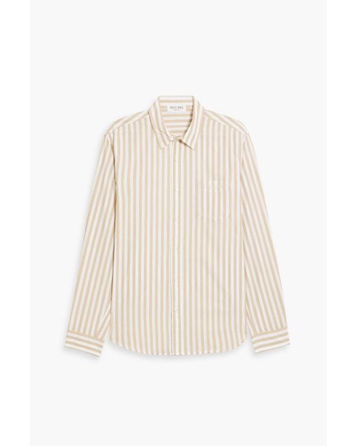 Alex Mill White Mill Striped Cotton-Poplin Shirt for men