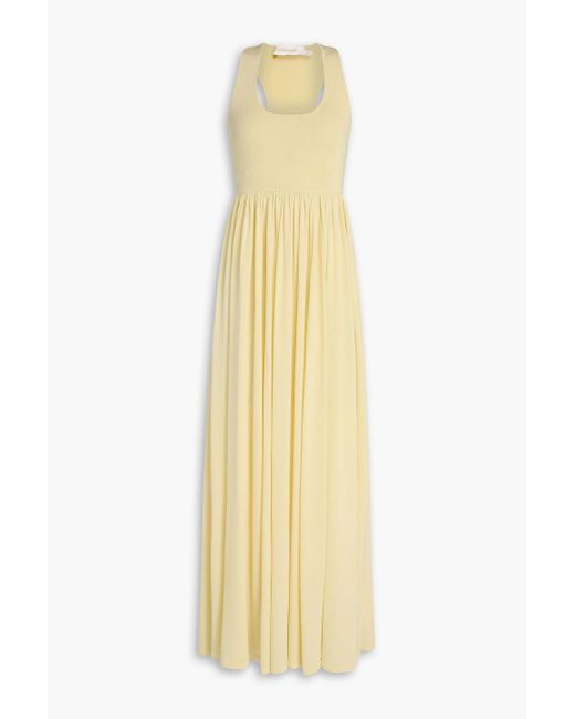 Zimmermann Metallic Jersey Maxi Dress