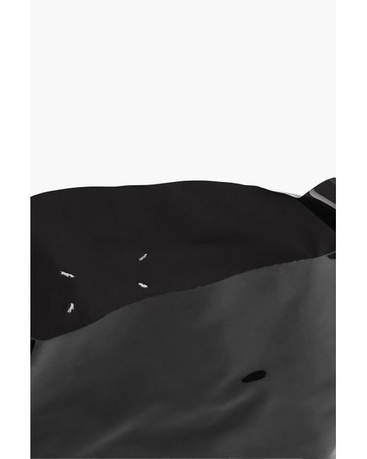Maison Margiela Black Logo-print Pvc Tote for men