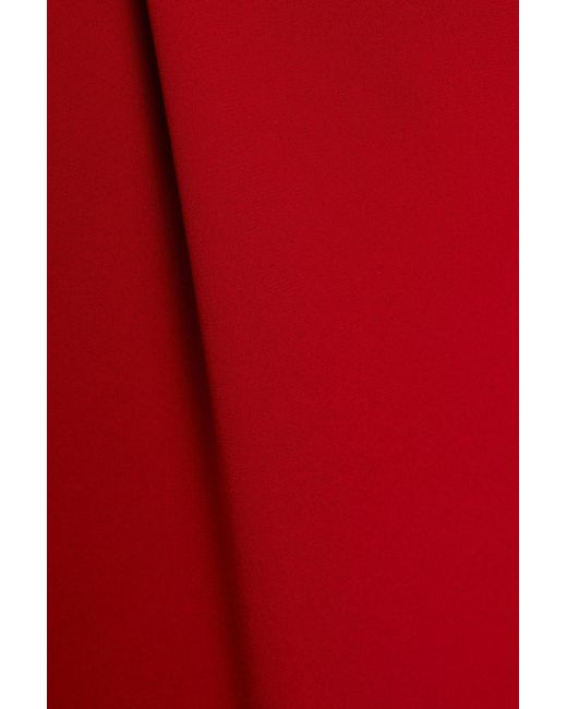 Victoria Beckham Red Cutout Crepe Midi Dress