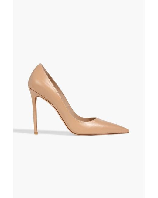 Stuart Weitzman White Stuart 110 Leather Pumps