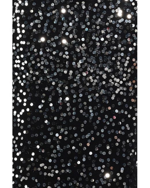 Rabanne Gray Cutout Sequined Stretch-jersey Gown