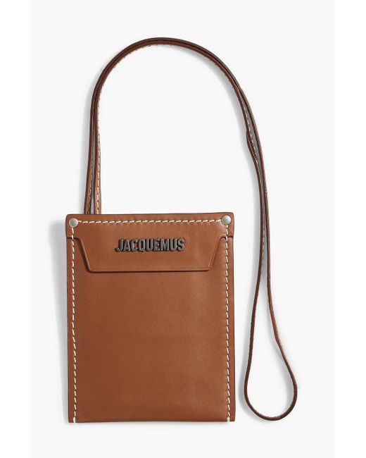 Jacquemus Brown Le Porte Poche Meunier Leather Wallet for men